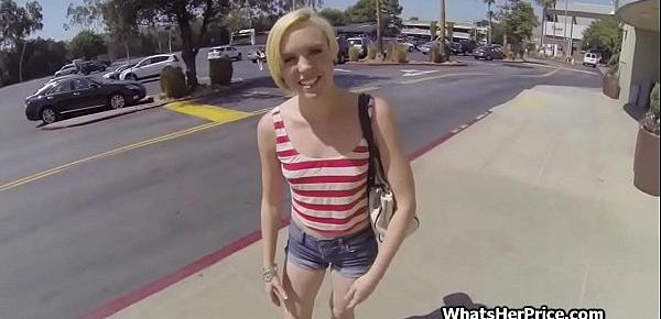  Public sex pick up with kinky blonde spinner